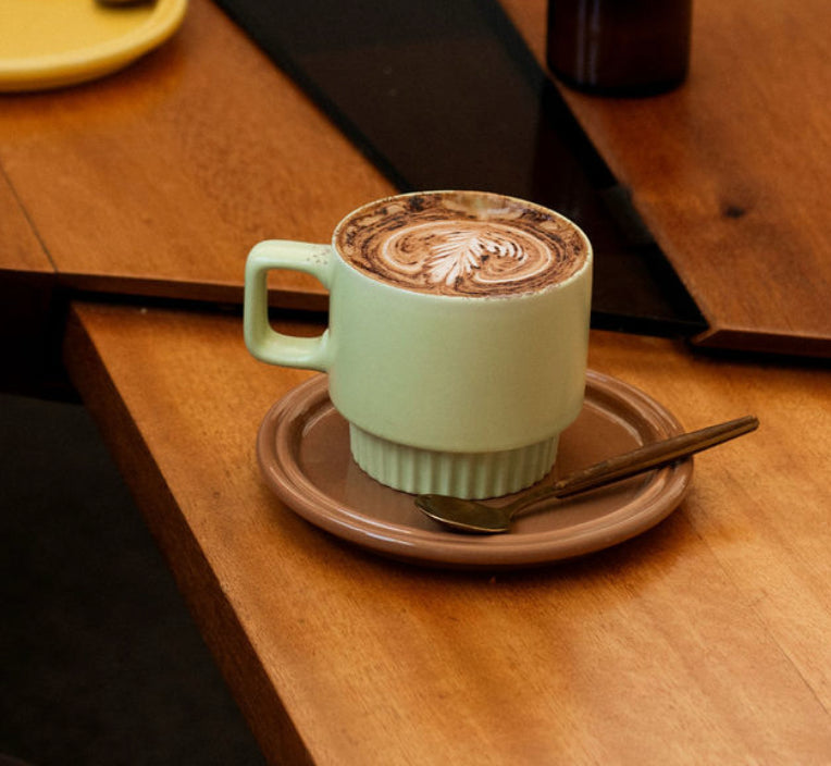 Retro Ceramic Mug - 12oz