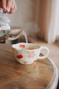 Floral Painted Ceramic Tea Cup