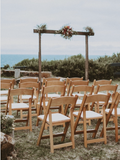 Oak Americana Chairs, Cream Padded Seat